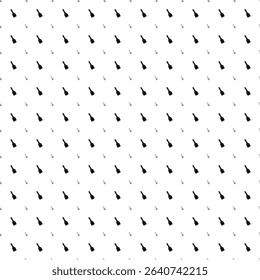Square seamless background pattern from geometric shapes are different sizes and opacity. The pattern is evenly filled with black paint brush symbols. Vector illustration on white background