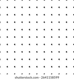 Square seamless background pattern from geometric shapes. The pattern is evenly filled with small black lion head icons. Vector illustration on white background