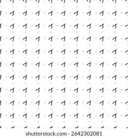 Square seamless background pattern from geometric shapes are different sizes and opacity. The pattern is evenly filled with big black round pliers symbols. Vector illustration on white background