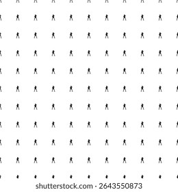 Square seamless background pattern from geometric shapes. The pattern is evenly filled with black boxer girl symbols. Vector illustration on white background