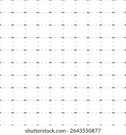 Square seamless background pattern from geometric shapes are different sizes and opacity. The pattern is evenly filled with small black 25 percent symbols. Vector illustration on white background