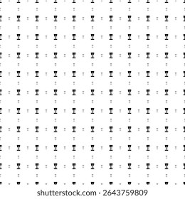 O padrão de plano de fundo quadrado sem emenda das formas geométricas tem tamanhos e opacidade diferentes. O padrão é preenchido uniformemente com símbolos de moinho de chatice preto. Ilustração vetorial sobre fundo branco