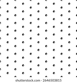 Padrão de plano de fundo quadrado e uniforme de formas geométricas. O padrão é igualmente preenchido com símbolos de cabeça de dragão preto. Ilustração vetorial sobre fundo branco