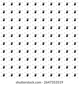 O padrão de plano de fundo quadrado sem emenda das formas geométricas tem tamanhos e opacidade diferentes. O padrão é preenchido uniformemente com grandes símbolos de coruja preta. Ilustração vetorial sobre fundo branco