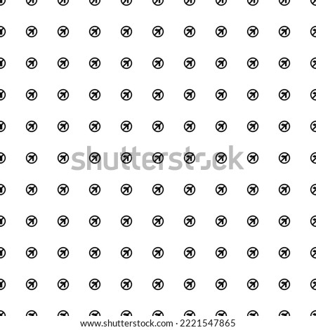 Square seamless background pattern from geometric shapes. The pattern is evenly filled with black no left turn signs. Vector illustration on white background