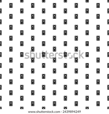 Square seamless background pattern from geometric shapes. The pattern is evenly filled with big black seven of diamonds playing cards. Vector illustration on white background