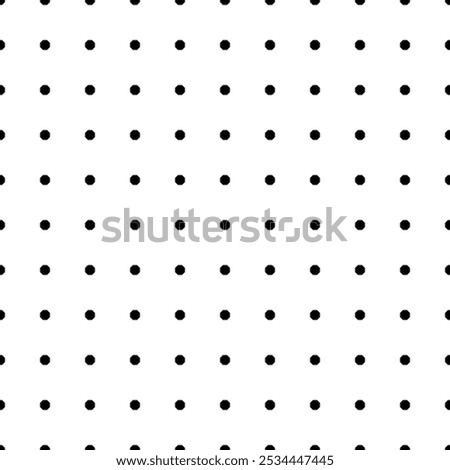 Square seamless background pattern from geometric shapes. The pattern is evenly filled with small black octagon symbols. Vector illustration on white background