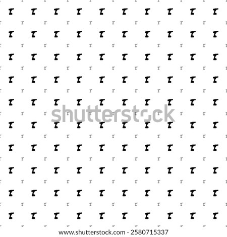 Square seamless background pattern from geometric shapes are different sizes and opacity. The pattern is evenly filled with black electric screwdriver symbols. Vector illustration on white background