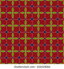 Square seamless pattern. Fashion graphic background design. Modern stylish abstract texture. Colorful template for prints, textiles, wrapping, wallpaper, website, etc. Vector illustration