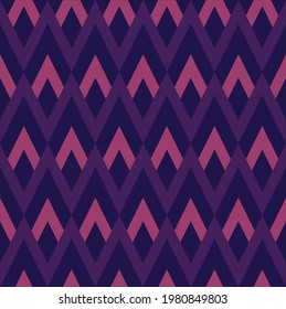 Square seamless pattern in shades of  purple. Seamless geometric  pattern for tile or taxtile design.