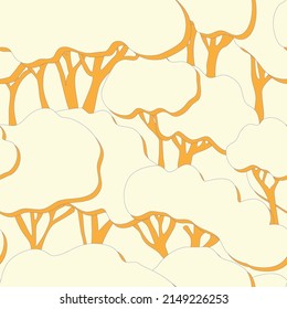 square seamless patterns with vintage groovy nature motifs. Retro  vector background surface design, textile, stationery, wrapping paper, covers. 60s, 70s, 80s style