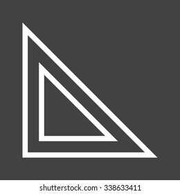 Square, set, ruler icon vectgor image. Can also be used for education and science. Suitable for mobile apps, web apps and print media. 