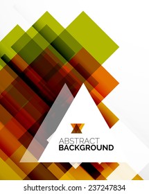 Square shape abstract layouts, business template, colorful blocks