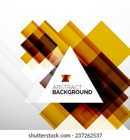 Square shape abstract layouts, business template, colorful blocks