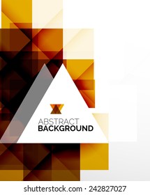 Square shape abstract layouts, business template, colorful blocks