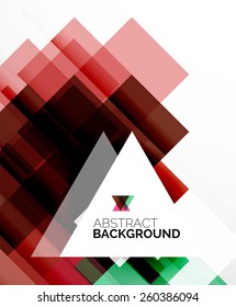 Square shape abstract layouts, business template, colorful blocks