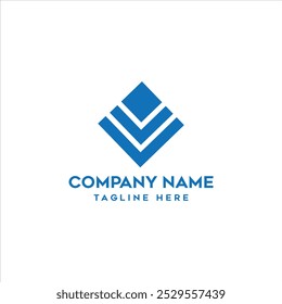 Square shape abstract logo design