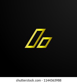 square shape abstract logo, sign symbol or mark vector 