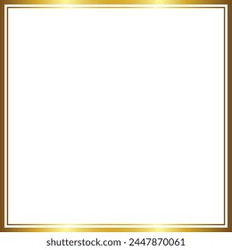 Square Shape Gold picture frame luxury golden frame gold border Golden vector framework banner decoration decorative element template isolated background frame picture wedding frames anniversary 