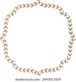 Quadratische Form horizontale Rahmen Vintage Rahmen Pfeile Symbol Gold Bilderrahmen Luxus goldener Rahmen goldener Rahmen goldener Rahmen Goldener Vektor Royals Rahmen Retro-Abzeichen Dekoration Element isolierter Hintergrund 