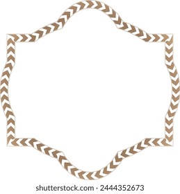 Forma cuadrada Horizontal Marco vintage marcos Flechas símbolo Marco de imagen de oro marco dorado de lujo borde dorado Vector de oro royals borde retro insignia elemento de decoración aislado fondo