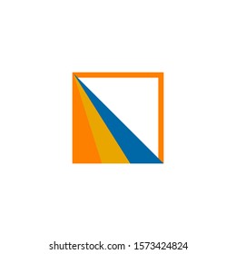 Square shape icon logo design inspiration vector template