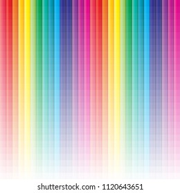 Square shape line with rainbow colors.