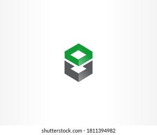 square shape with line vector concept icon