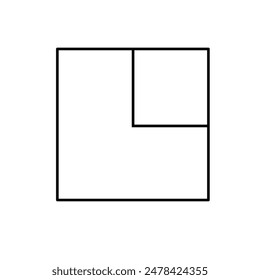square shape with lines and patterns