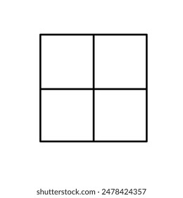 square shape with lines and patterns