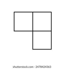square shape with lines and patterns