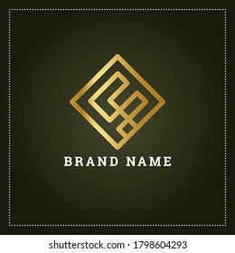 square shape logo design vector in illustrator