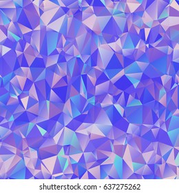 Square shape low poly banner background. Blue and violet geometric pattern, tile backdrop. 