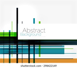 Square shape mosaic pattern design. Universal modern composition. Clean colorful mosaic tile background with copyspace. Abstract background, online presentation website element or mobile app cover 
