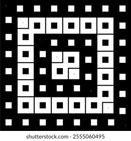 Square Shape Motif Pattern, can use for Decoration, Background, Ornate, Carpet, Wallpaper, Wrapping, Tile, Fashion, Fabric, or Graphic Design Element. Vector Illustration