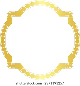 Square shape Polygon Shape horizontal Frame vintage frames Arrows symbol Gold picture frame luxury golden frame gold border Golden vector royals border retro badge decoration element isolated decor