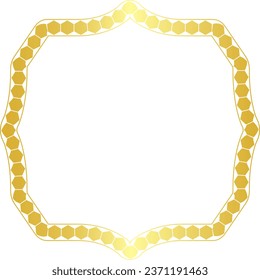 Square shape Polygon Shape horizontal Frame vintage frames Arrows symbol Gold picture frame luxury golden frame gold border Golden vector royals border retro badge decoration element isolated decor