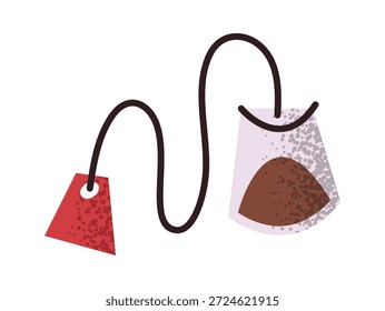 Etiqueta engomada de la bolsa de té de la forma cuadrada