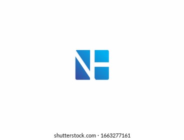 Square shape vector logo design illustration