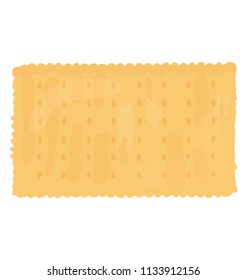 
square shaped or cut out cookies, flat icon design 
