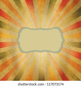 Brote de sol cuadrado con burbuja de voz, ilustración vectorial