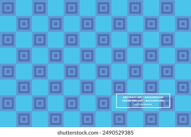 Square Shapes Blue and Light Blue Colors Geometric Pattern Abstract Pattern Seamless Pattern