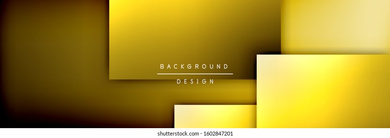 Square shapes composition geometric abstract background. 3D shadow effects and fluid gradients. Modern overlapping forms. Vector Illustration For Wallpaper, Banner, Background, Card, Book