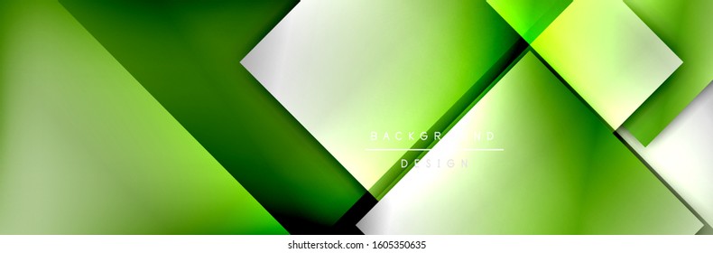 Square shapes composition geometric abstract background. 3D shadow effects and fluid gradients. Modern overlapping forms. Vector Illustration For Wallpaper, Banner, Background, Card, Book