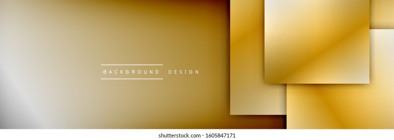Fundo abstrato geométrico de composição de formas quadradas. efeitos de sombra 3D e gradientes de fluido. Formas modernas sobrepostas. Ilustração De Vetor Para Papel De Parede, Banner, Plano De Fundo, Cartão, Livro