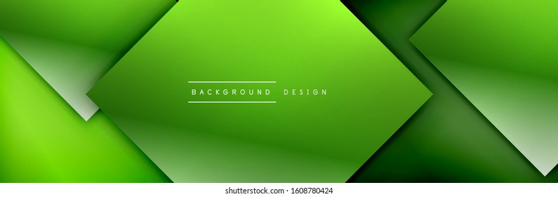Square shapes composition geometric abstract background. 3D shadow effects and fluid gradients. Modern overlapping forms. Vector Illustration For Wallpaper, Banner, Background, Card, Book