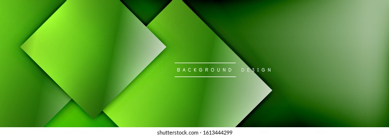 Square shapes composition geometric abstract background. 3D shadow effects and fluid gradients. Modern overlapping forms. Vector Illustration For Wallpaper, Banner, Background, Card, Book