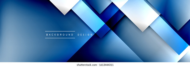 Square shapes composition geometric abstract background. 3D shadow effects and fluid gradients. Modern overlapping forms. Vector Illustration For Wallpaper, Banner, Background, Card, Book