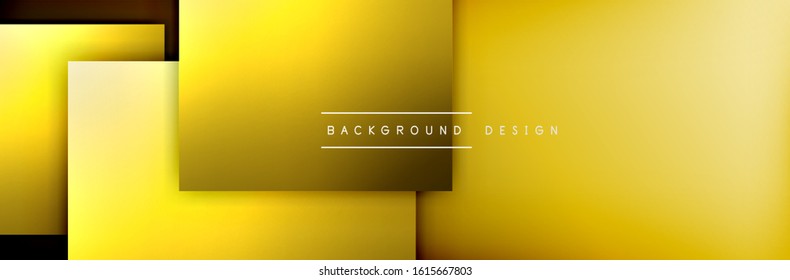 Square shapes composition geometric abstract background. 3D shadow effects and fluid gradients. Modern overlapping forms. Vector Illustration For Wallpaper, Banner, Background, Card, Book