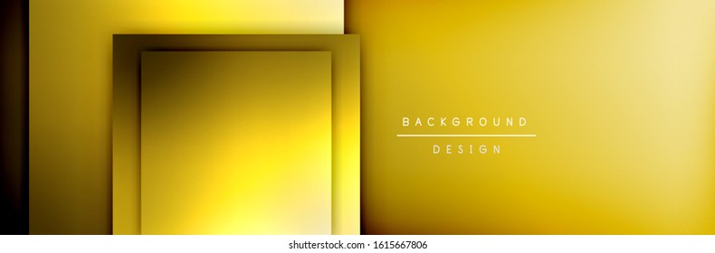 Square shapes composition geometric abstract background. 3D shadow effects and fluid gradients. Modern overlapping forms. Vector Illustration For Wallpaper, Banner, Background, Card, Book